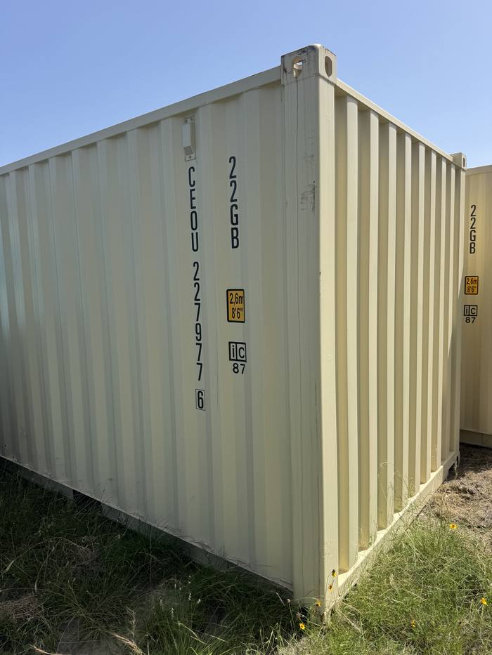 20' Standard One Trip container, beige, example 3
