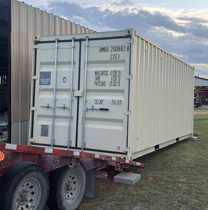 20' Standard One Trip container, beige, example 5