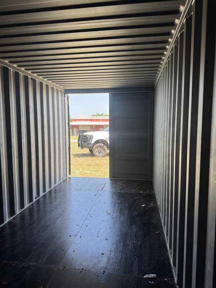 20' Standard One Trip container, beige, interior example 2