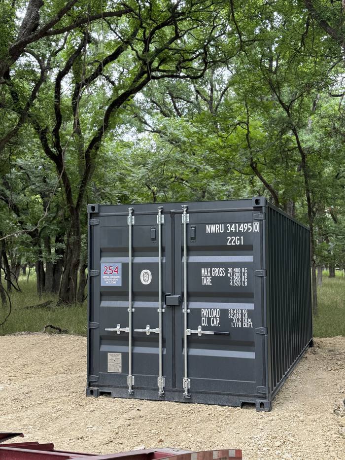 20' Standard One Trip container, dark gray, example 3