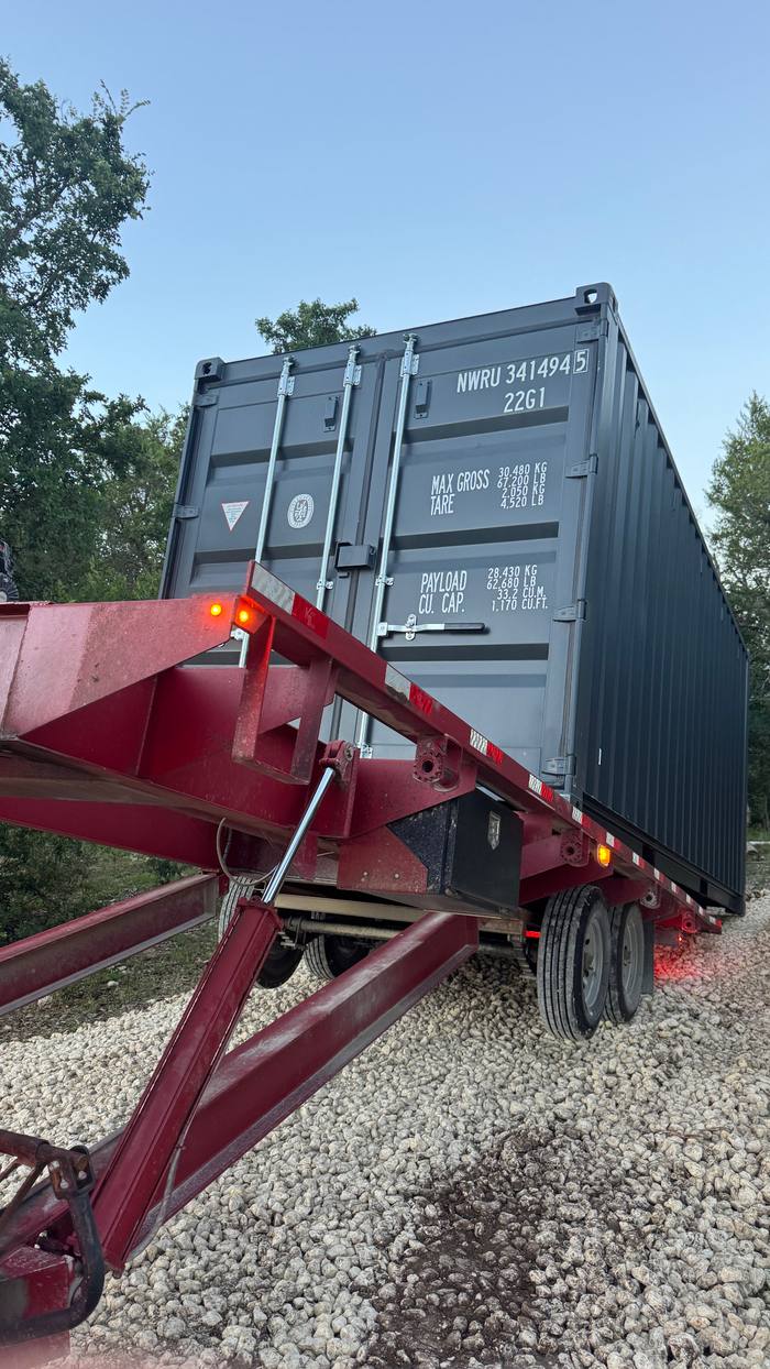 20' Standard One Trip container, dark gray, example 4