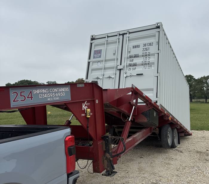 20' Standard One Trip container, light gray, example 3