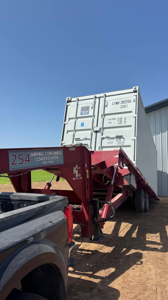 20' Standard One Trip container, light gray, example 4