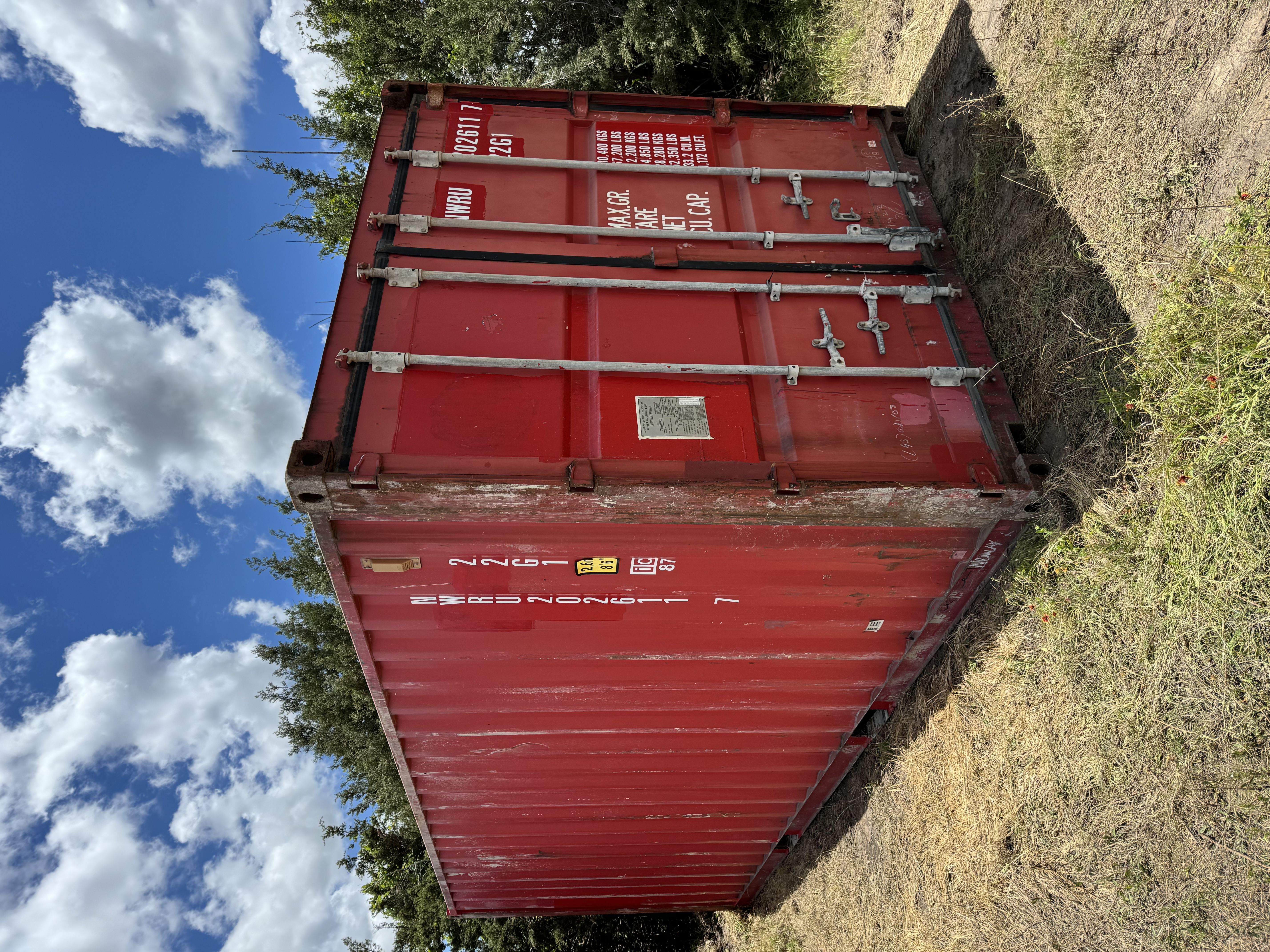 20-foot cargo-worthy shipping container