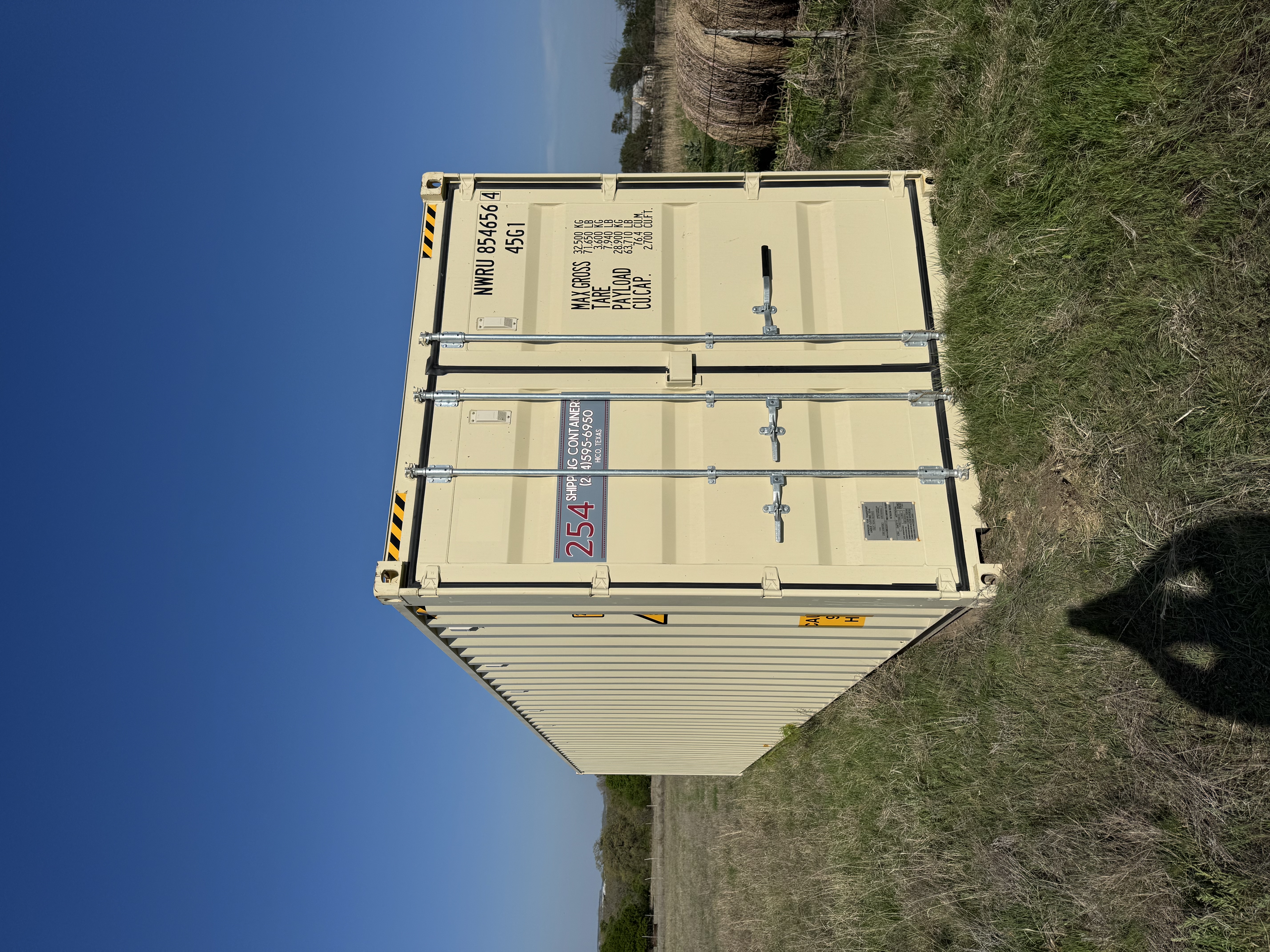 40-foot high-cube one-trip shipping container