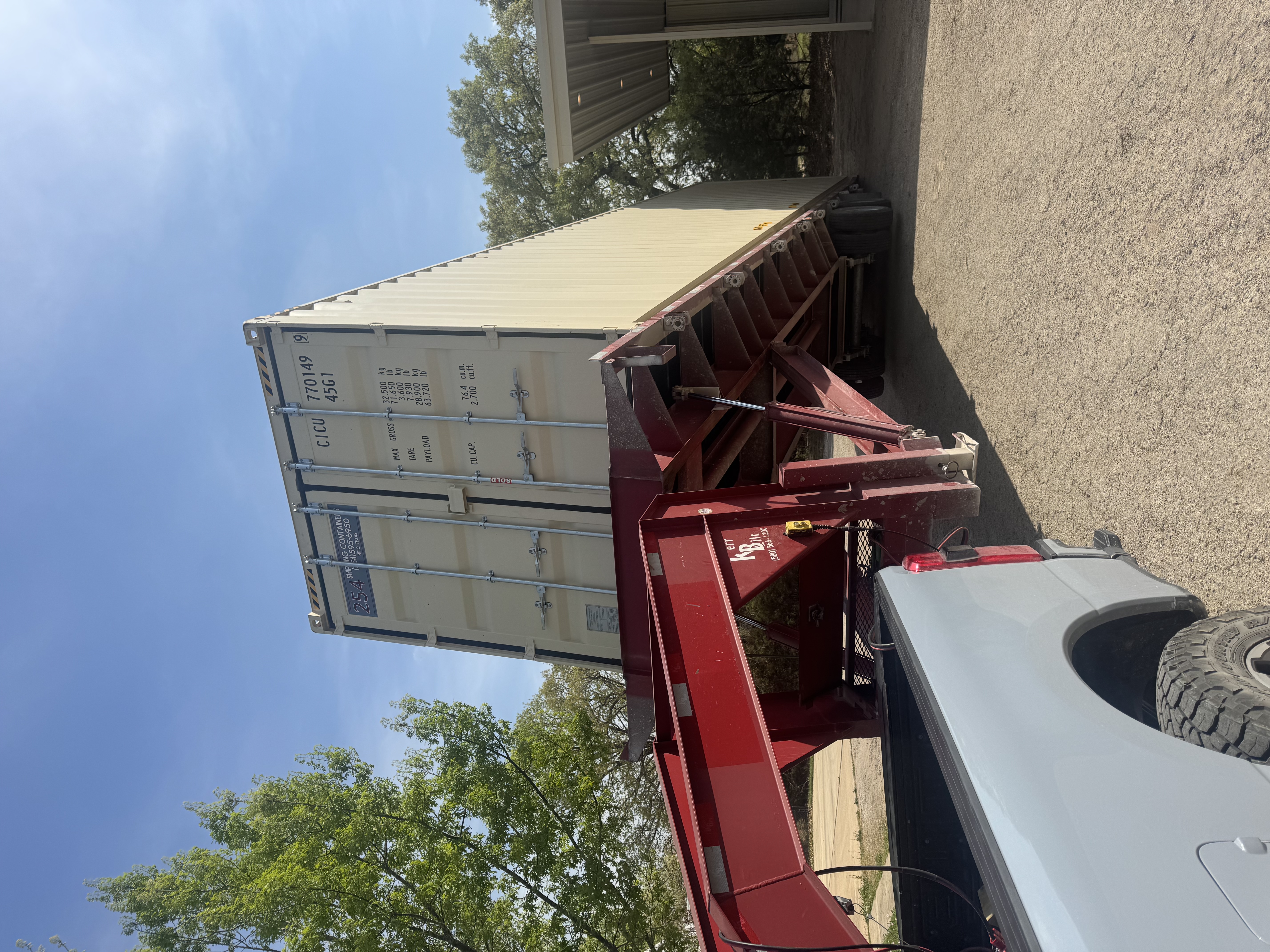 40' High Cube One Trip container, beige, example 3
