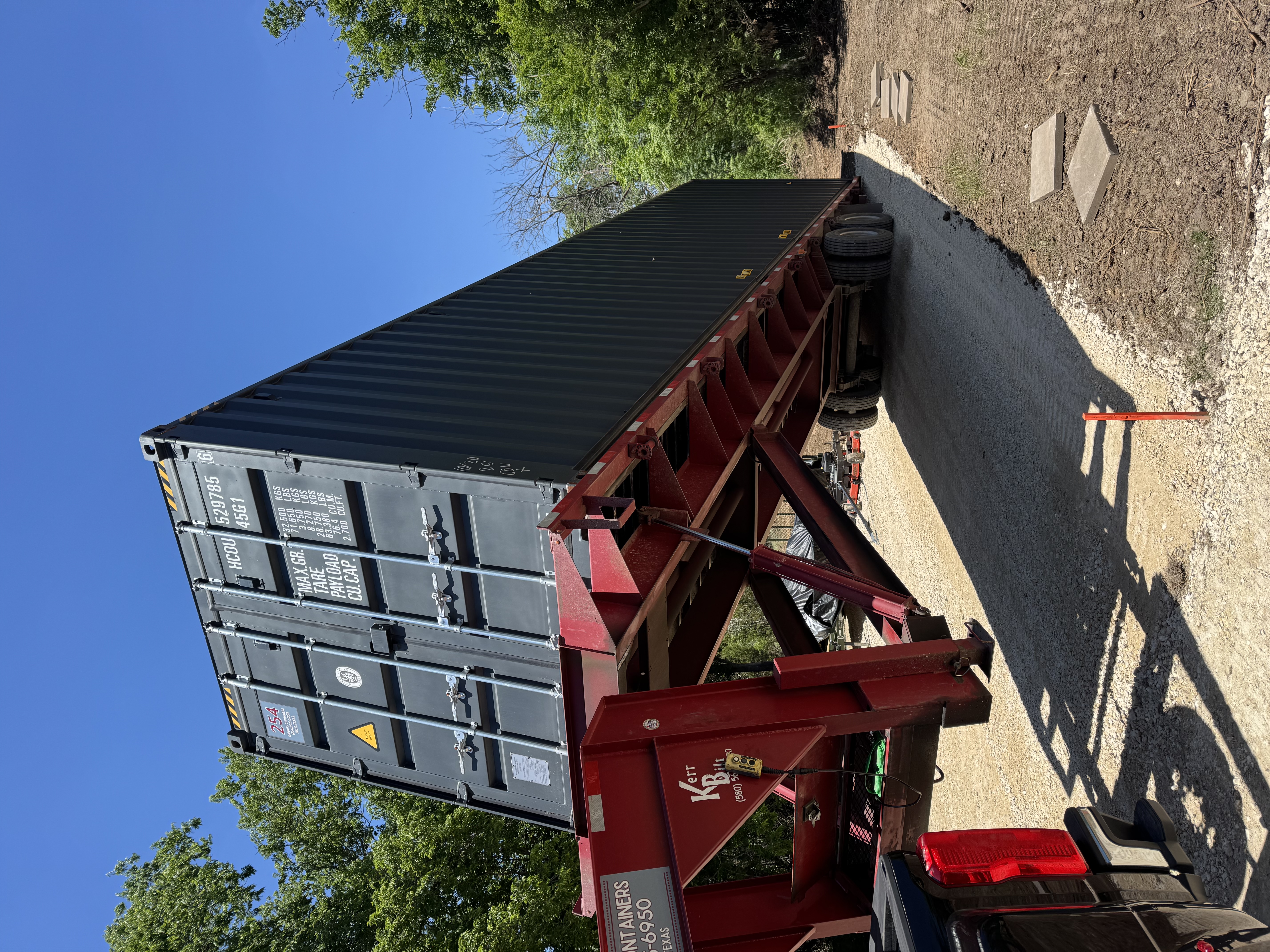 40' High Cube One Trip container, dark gray, example 3