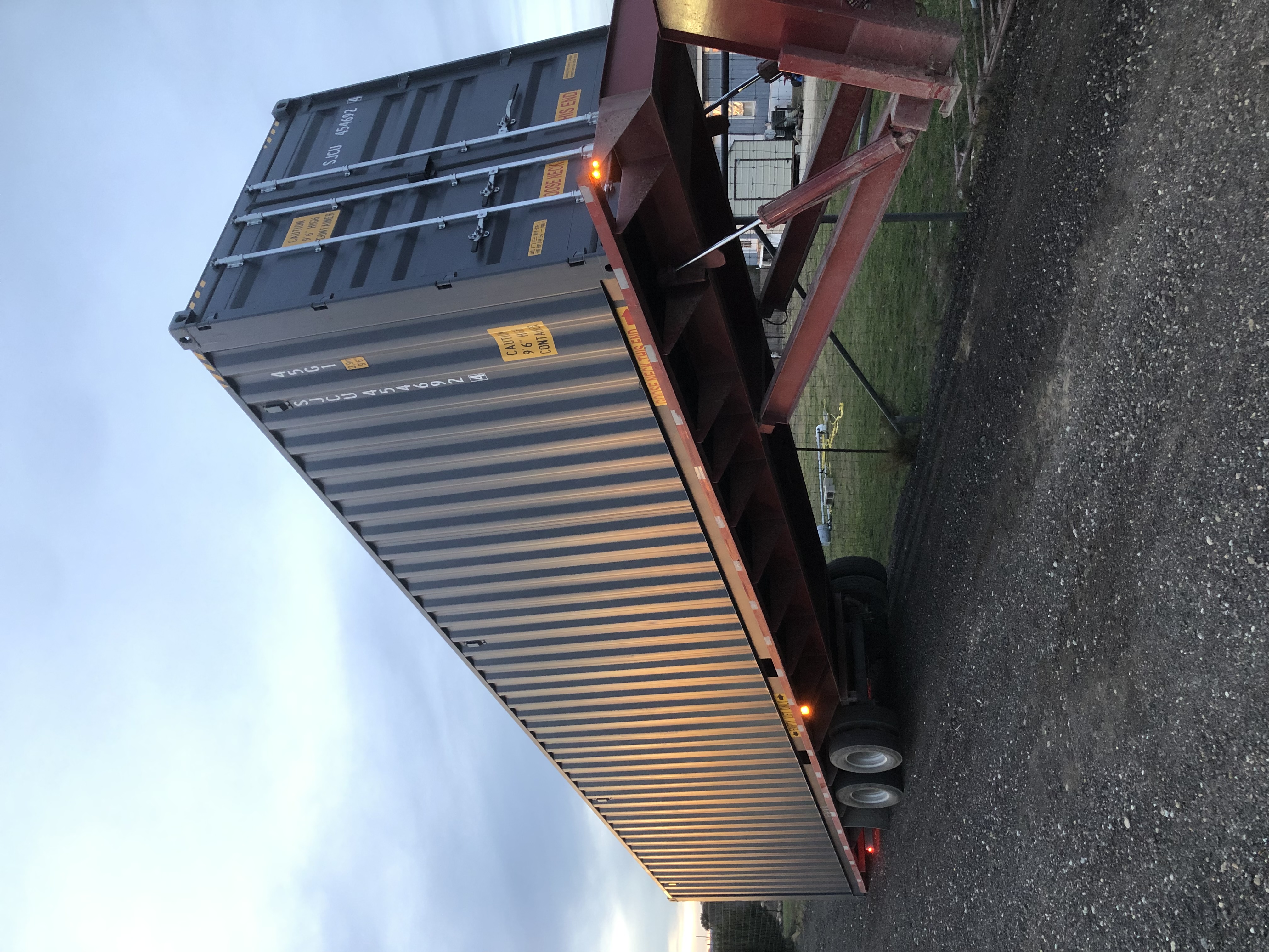 40' High Cube One Trip container, dark gray, example 5